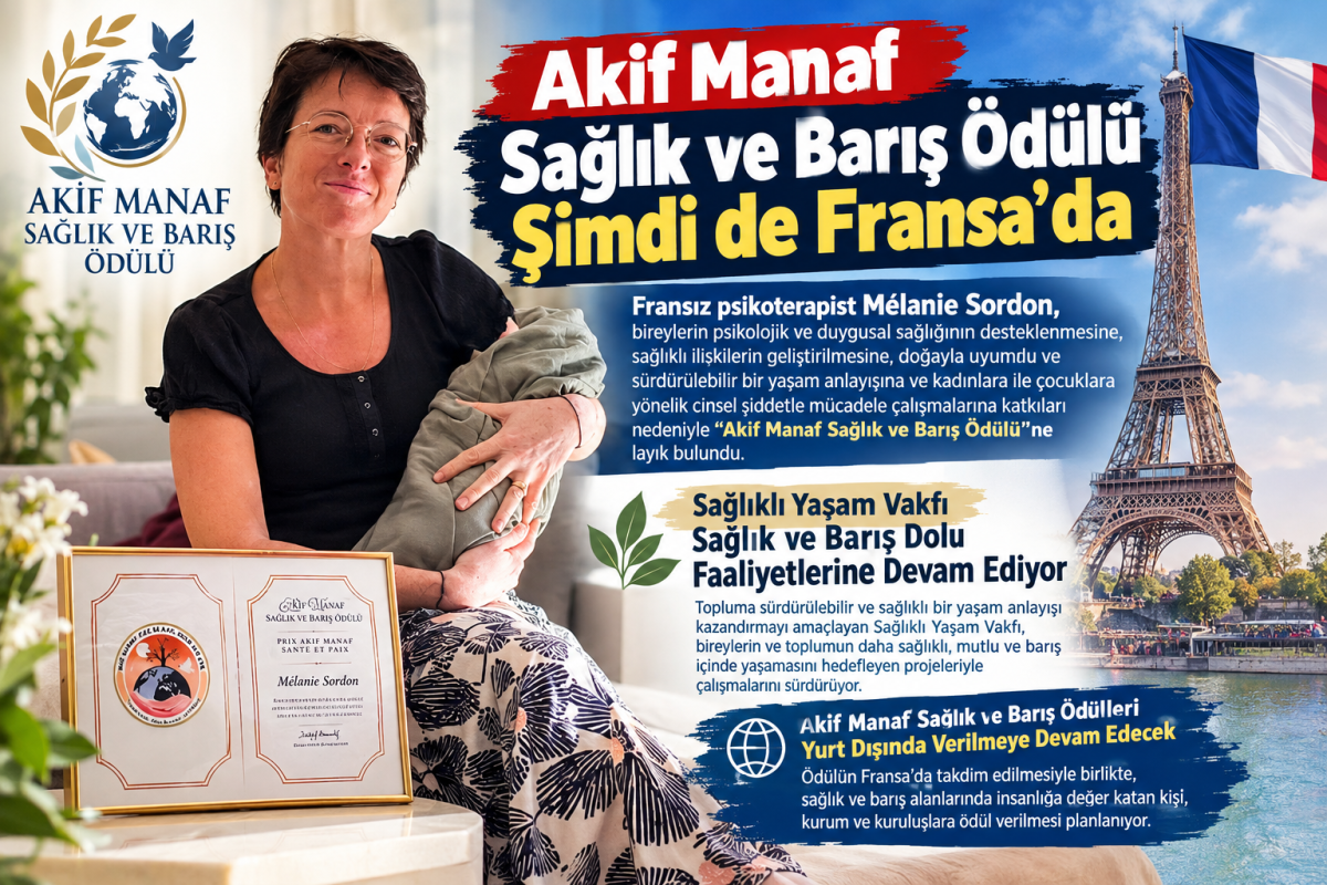 “Akif Manaf Sağlık ve Barış Ödülü” Şimdi de Fransa’da